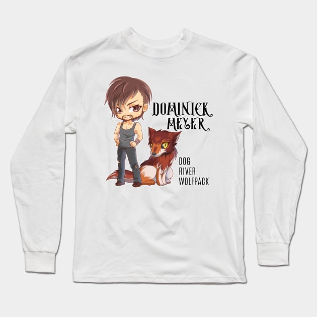 Dominick Meyer Chibi Art Long Sleeve T-Shirt by KimbraSwain